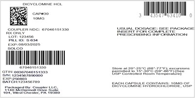 43547 dicyclomine hcl 10mg cap.jpg label - 43547 dicyclomine hcl 10mg cap